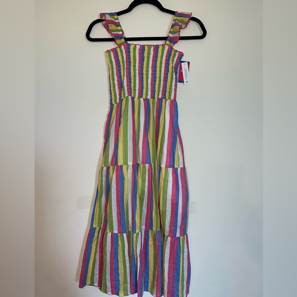 NWT Zunie Girl | Cotton Long Dress Multicolor Size Large (10/12)